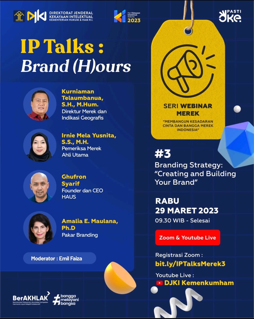 IP TALKS : Brand (H)ours - Membangun Kesadaran Cinta dan Bangga Merek Indonesia
