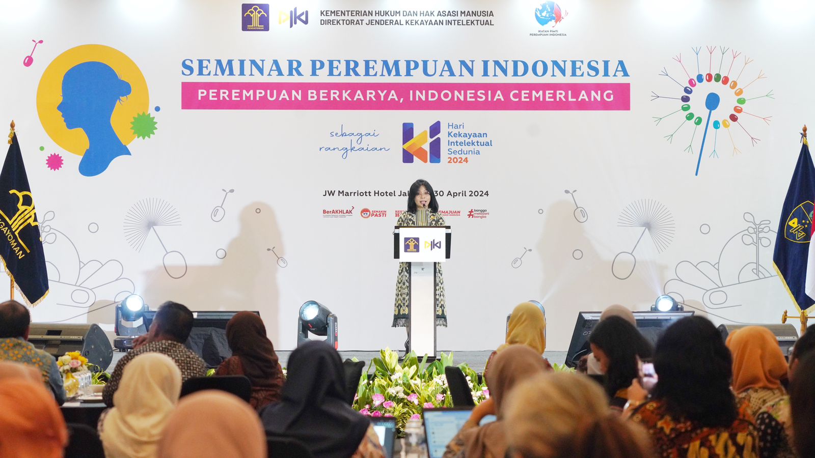 DJKI Ingatkan Pentingnya Peran Perempuan Dalam Sistem KI di Indonesia Melalui Seminar Perempuan Indonesia