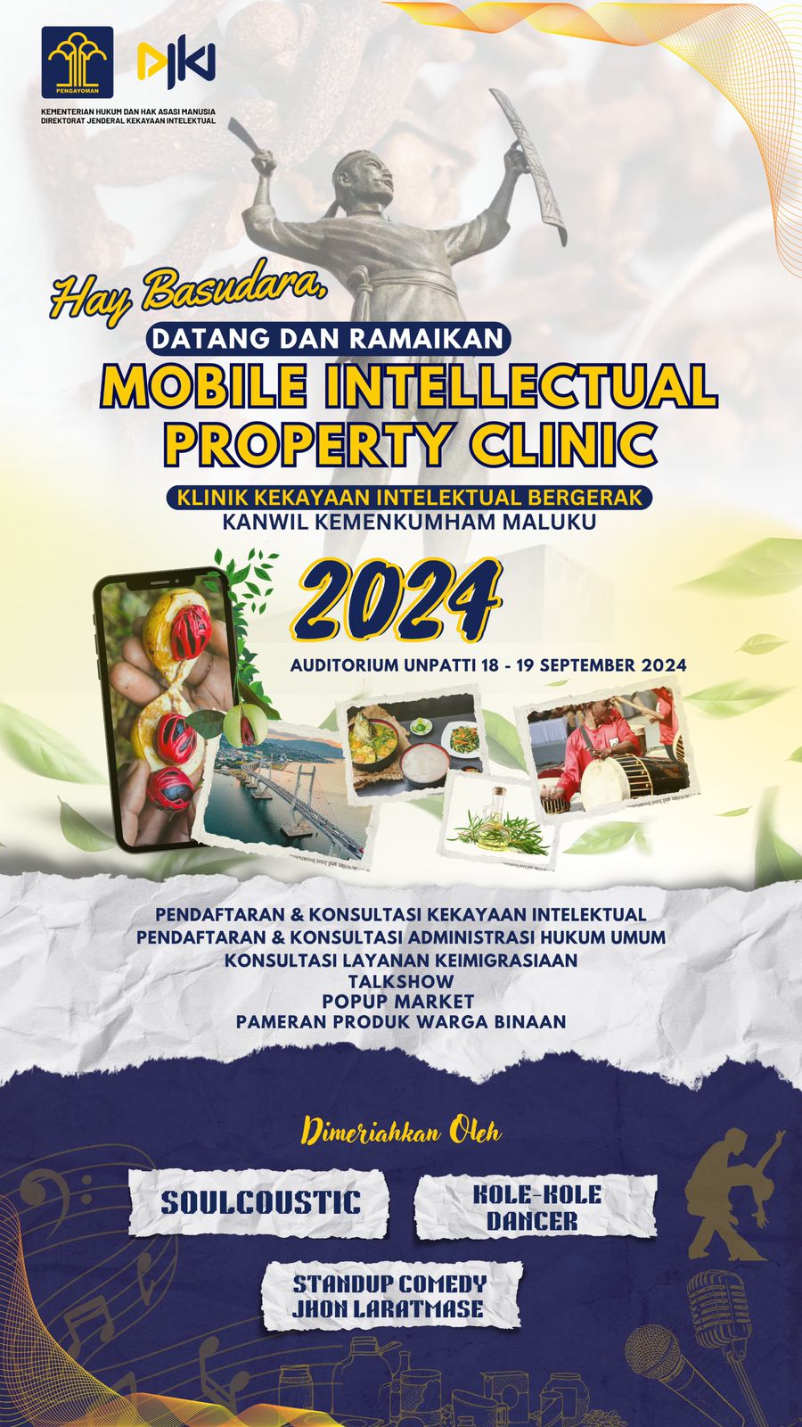 MOBILE INTELLECTUAL PROPERTY CLINIC KANWIL KEMENKUMHAM MALUKU