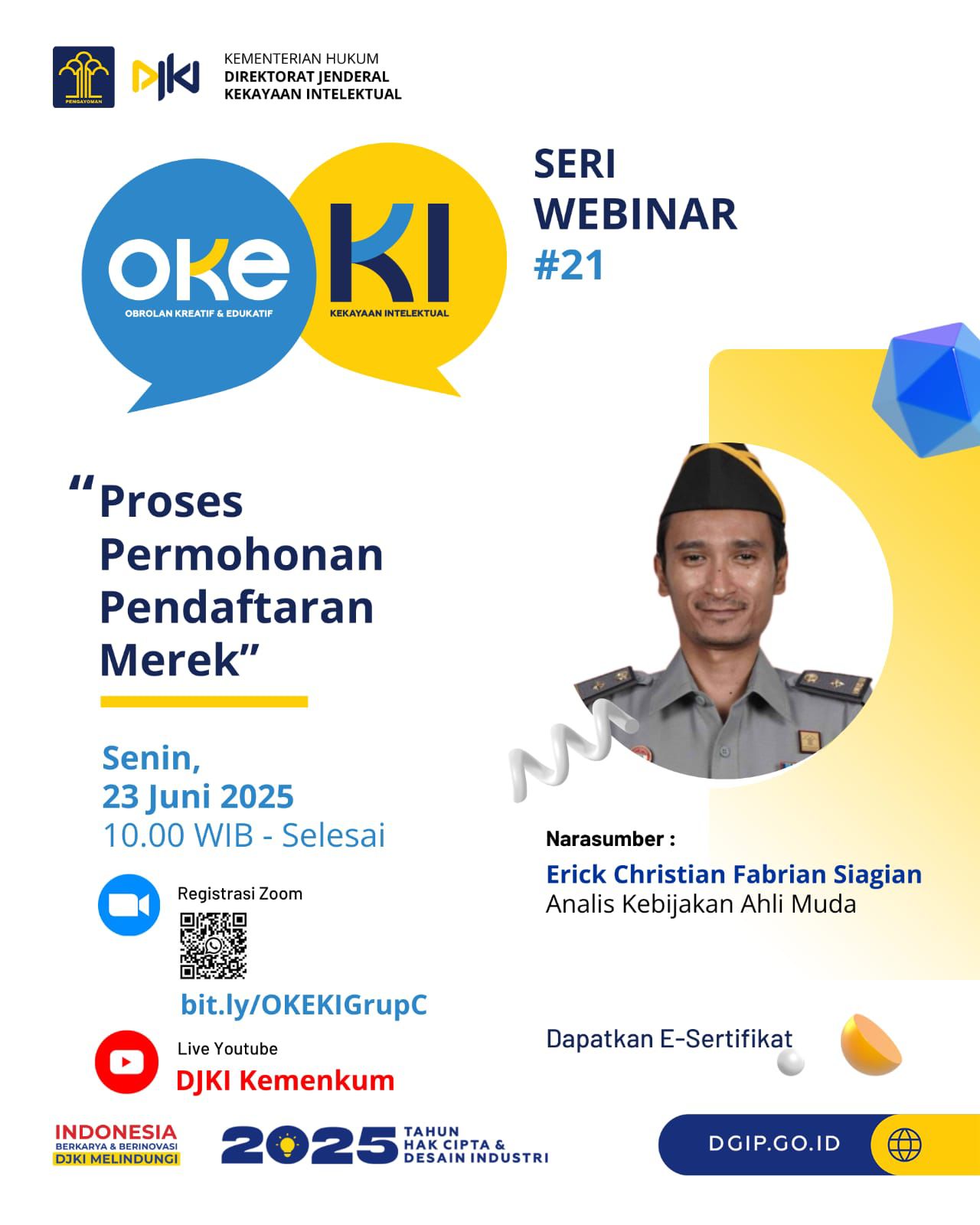 OKE KI : Proses Permohonan Pendaftaran Merek