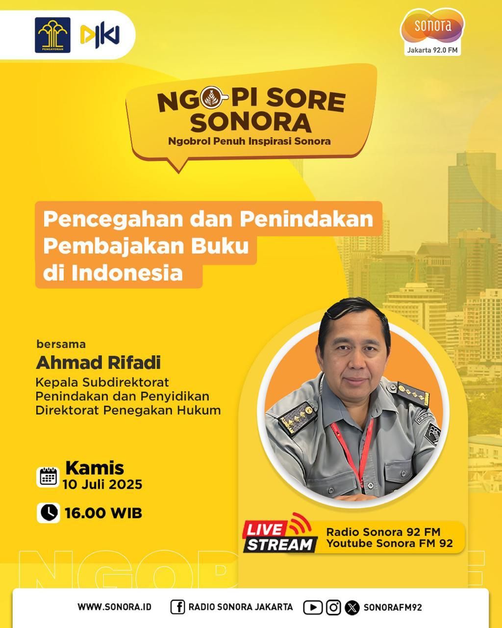 Ngopi Sore Sonora bareng DJKI!